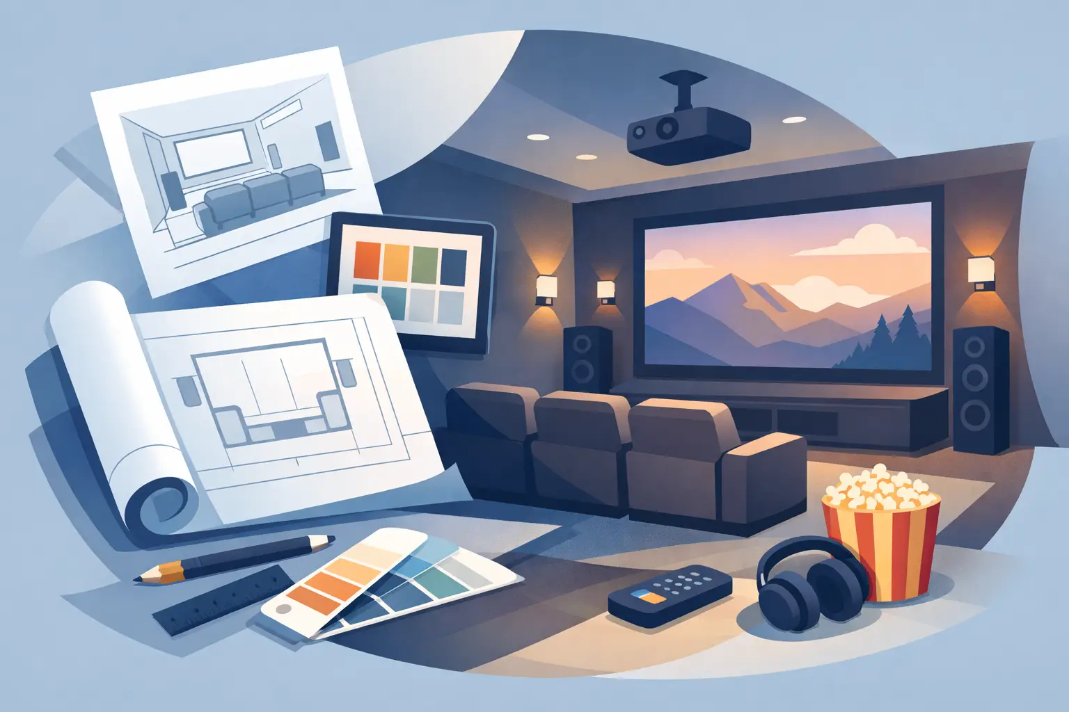 How to Design a Home Theater Room Right