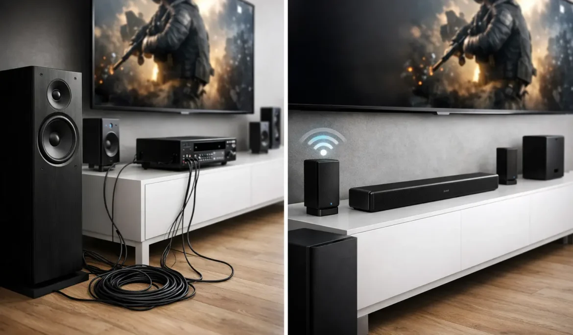 Wired vs Wireless Surround Sound