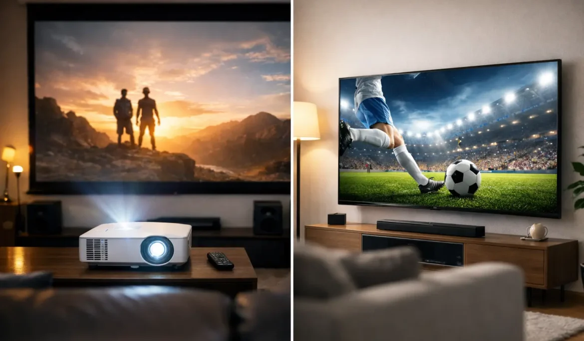 Projector vs Large Screen TV: Which Fits?