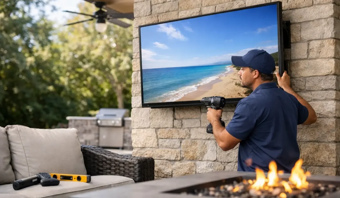 Outdoor TV Installation Tips for Lasting Performance - Cine Acoustic Outdoor TV Installation Tips for Lasting Performance