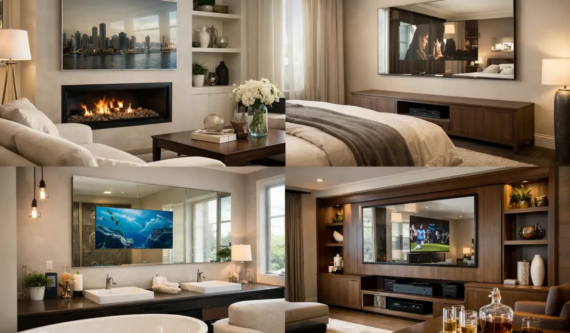8 Best Mirror TV Installation Ideas for Homes - Cine Acoustic 8 Best Mirror TV Installation Ideas for Homes