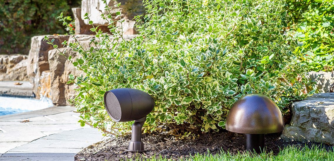 Outdoor Speakers Installation in New Jersey - Landscape speakers, also known as outdoor speakers, are specially designed speakers that are built to withstand the elements and provide high-quality sound in outdoor environments.