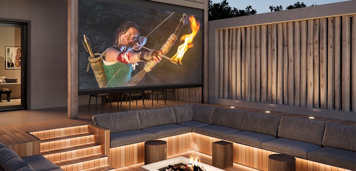 Outdoor TV Installation in New Jersey - Cine Acoustic provides Outdoor TV Installation in Morris County, Essex County, Middlesex County, Passaic County, Bergen County, Somerset County, Hudson County, and Monmouth County New Jersey.